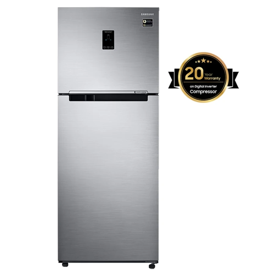 Samsung RT42M5538S8/TL 415L Double Door Refrigerator | 5-in-1 Smart Convertible | Digital Inverter | Twin Cooling | Inox Silver