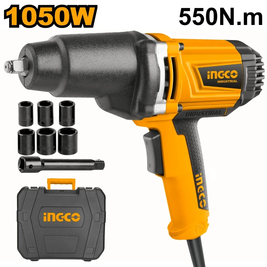 INGCO 1050W High-Torque Electric Impact Wrench | 550Nm | IW10508