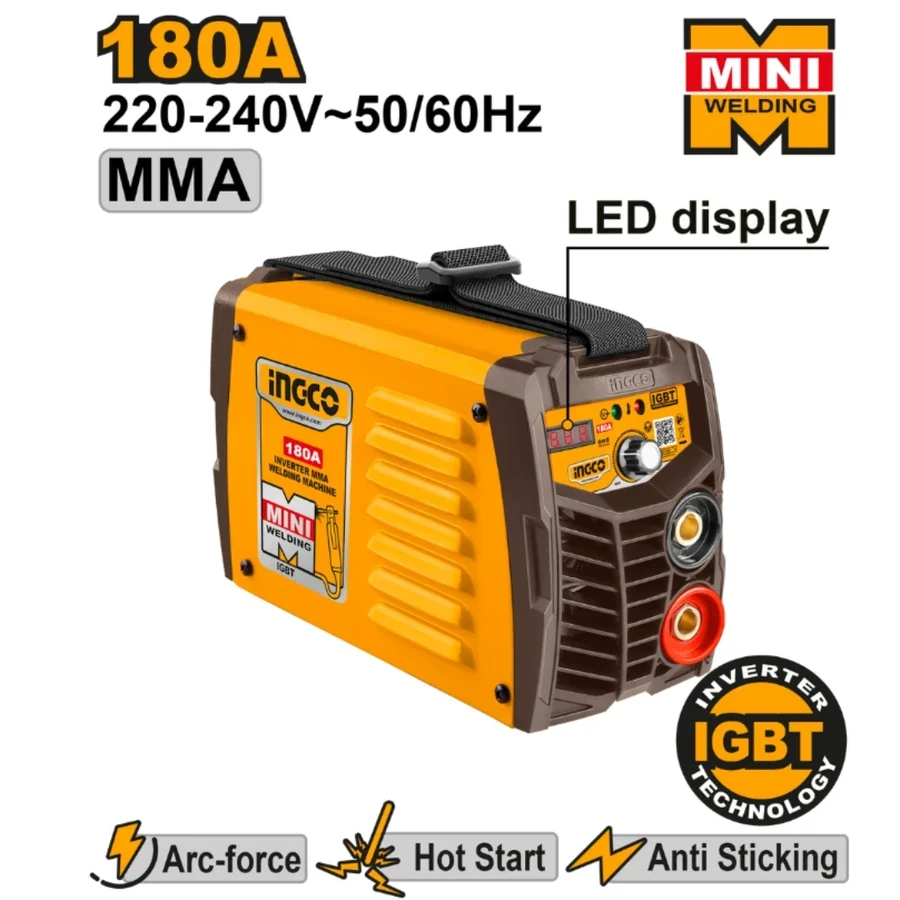 Inverter MMA Welding Machine | ING-MMA18058 | 180A Digital Performance Series