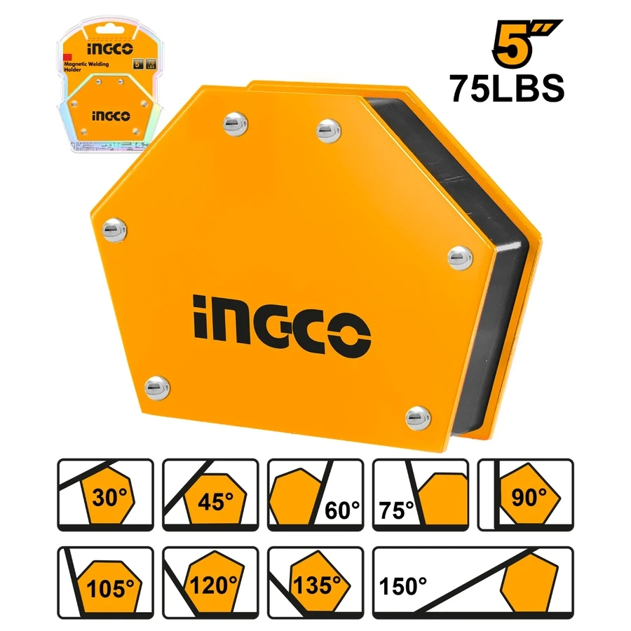 Professional 5" Industrial Multi-Angle Magnetic Welding Holder | AMWH75052 | 75Lb Extreme Series