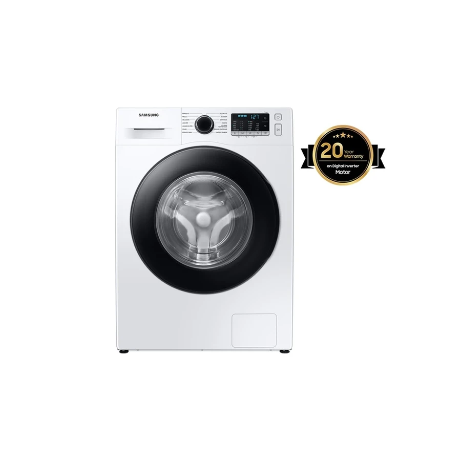 Samsung WW80TA046AE/IM 8Kg Front Load Washing Machine | Hygiene Steam | 1400 RPM | Digital Inverter | White