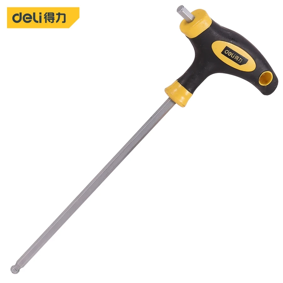 DL2274 Professional T-handle Hex Key 5mm - Ergonomic Design for Maximum Torque and Comfort, Ideal for Fast Assembly and Disassembly (Single Tool)
