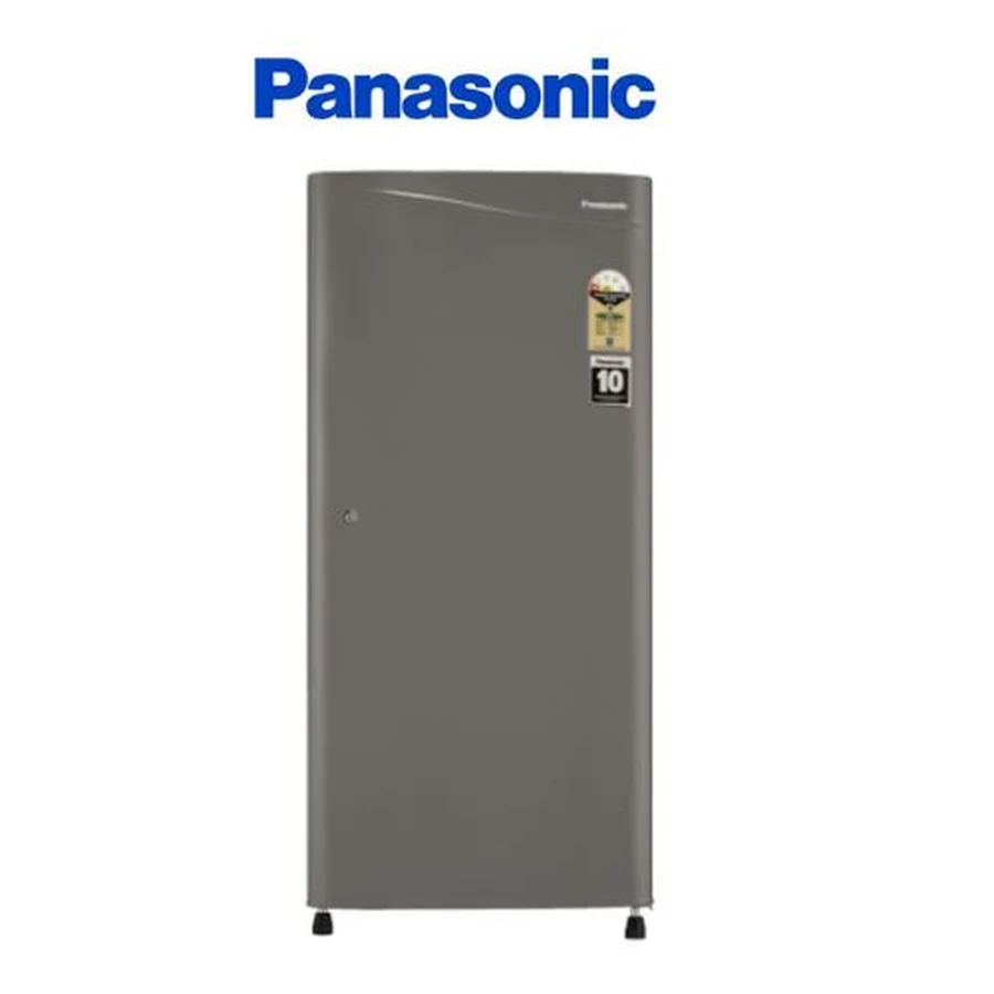 Panasonic NR-A222BWHX 220L Single Door Refrigerator | Toughened Glass Shelves | Humidity Control | Hair Line Grey Stainless-Steel