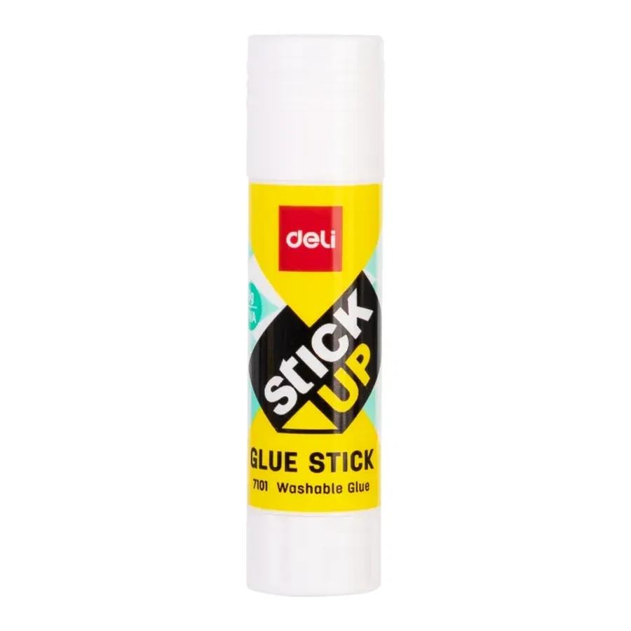 Deli E7103 Jumbo Glue Stick - 36 Grams, Extra Large White Solid Adhesive for High-Demand Office and Craft Use