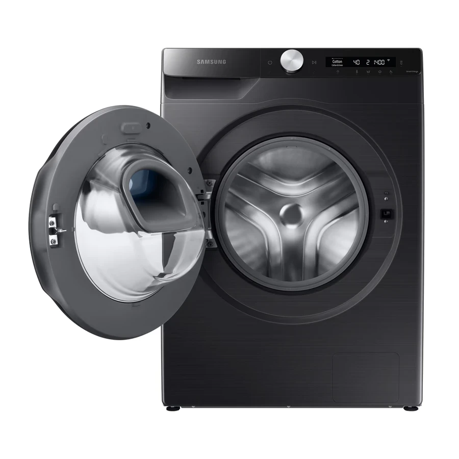 Samsung WW80T554DAB/TL 8Kg Front Load Washing Machine | AI Control | AddWash™ | Eco Bubble | Hygiene Steam | Black Caviar