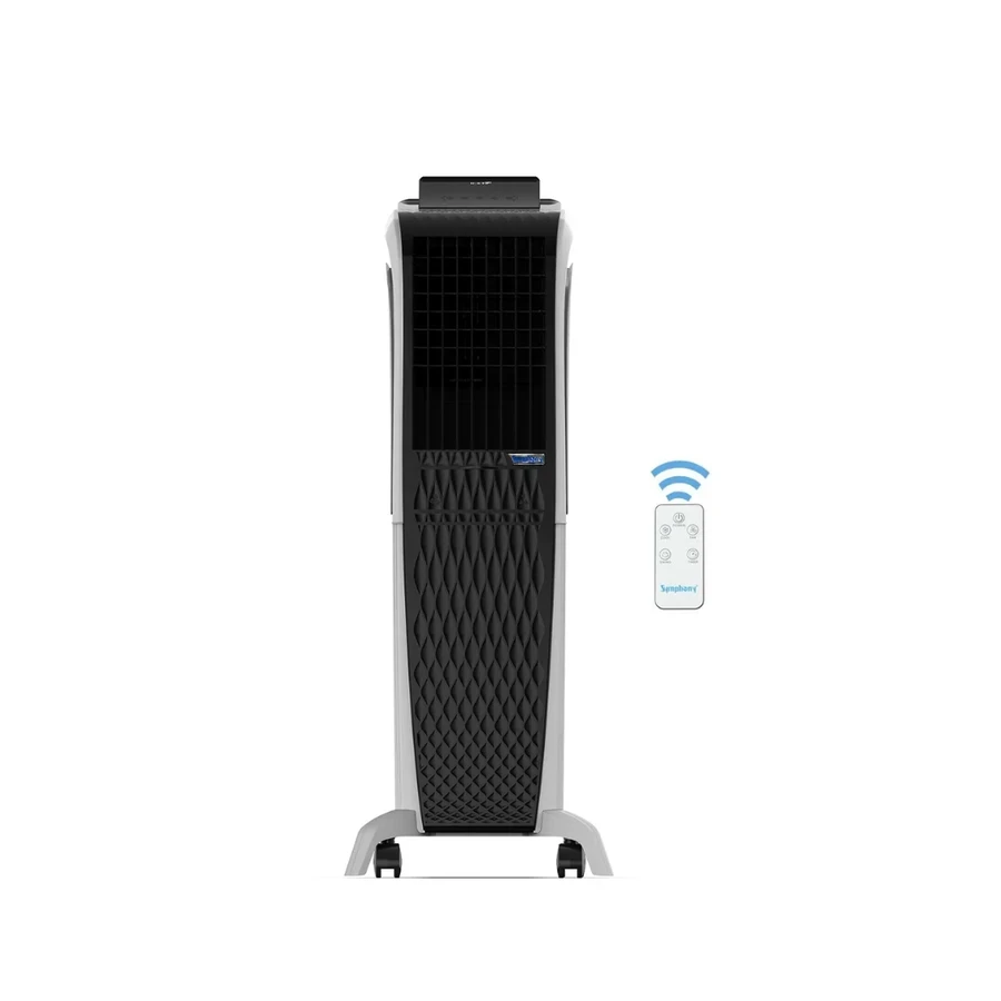 Symphony Diet 3D 40i Tower Air Cooler | 40L Tank | Pop-Up Touchscreen & Magnetic Remote | 3-Side Honeycomb