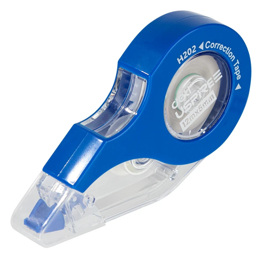 Deli EH20201 Correction Tape - Extra Long 12 Meter Length, 5mm Width, Film-Based Instant Dry Application for Professional and Academic Use