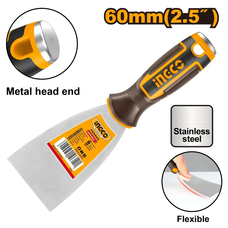 Stainless Steel Putty Trowel | HPUT08060 | 60mm (2.5") | Professional Grade