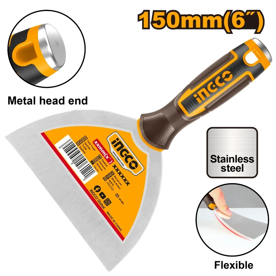 Stainless Steel Putty Trowel | HPUT08150 | 150mm (6") | Professional Series