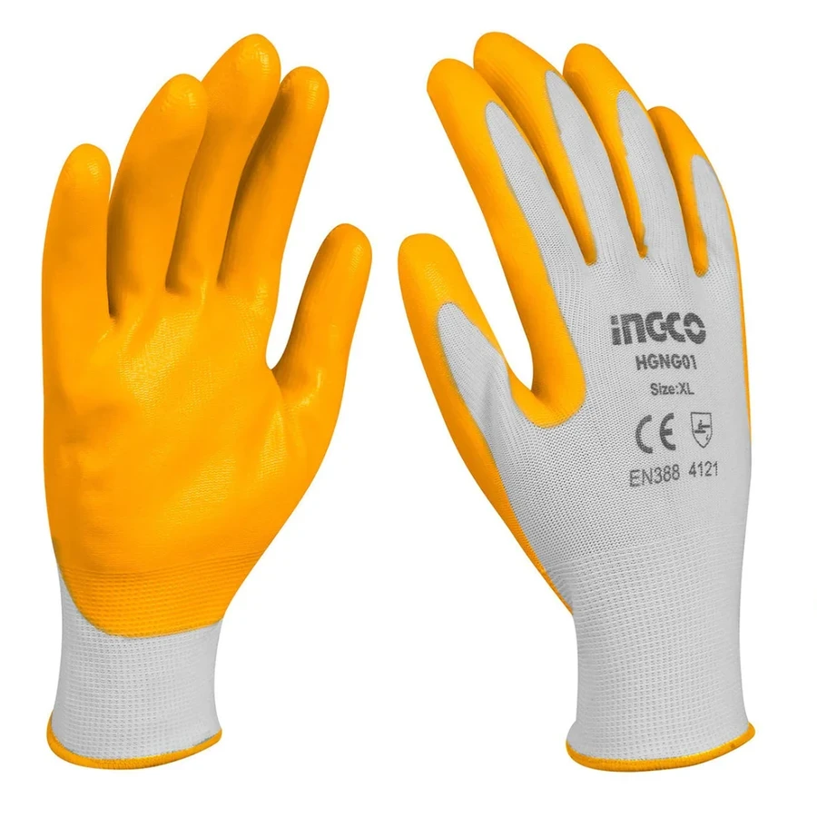 Professional Nitrile Coated Work Gloves | HGNG01-XL | Oil-Resistance Series