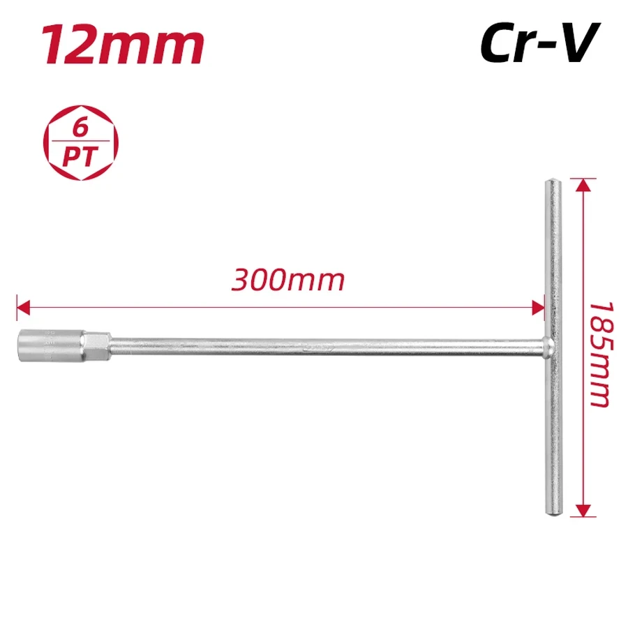 EDL012A Adjustable Spanner 12" - Integrally Quenched Carbon Steel, Laser-Etched Scale, Chrome Plated, Smooth Knurl Adjustment (Silver)