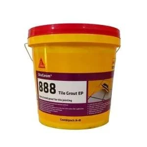 Sika Ceram 888 Tile Grout 5 Kg - Premium Resin-Based, High-Durability Joint Filler for Porcelain, Glass, and Ceramic Tiles