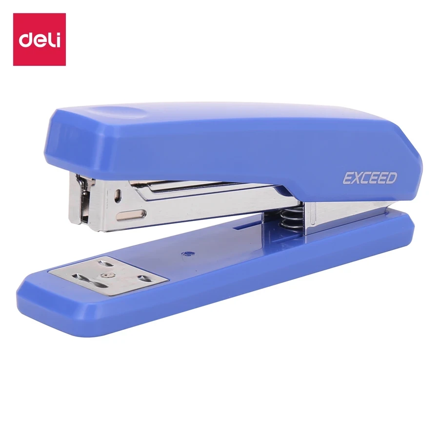 Deli E0300 Desktop Stapler - 25 Sheets Capacity, Compatible with 24/6 & 26/6 Staples (Blue)