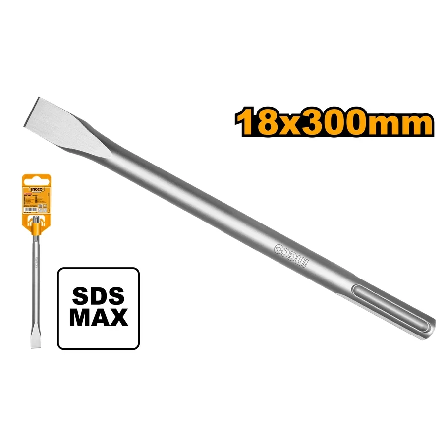 Professional SDS Max Flat Chisel | DBC0222801 | 18mm x 300mm x 25mm