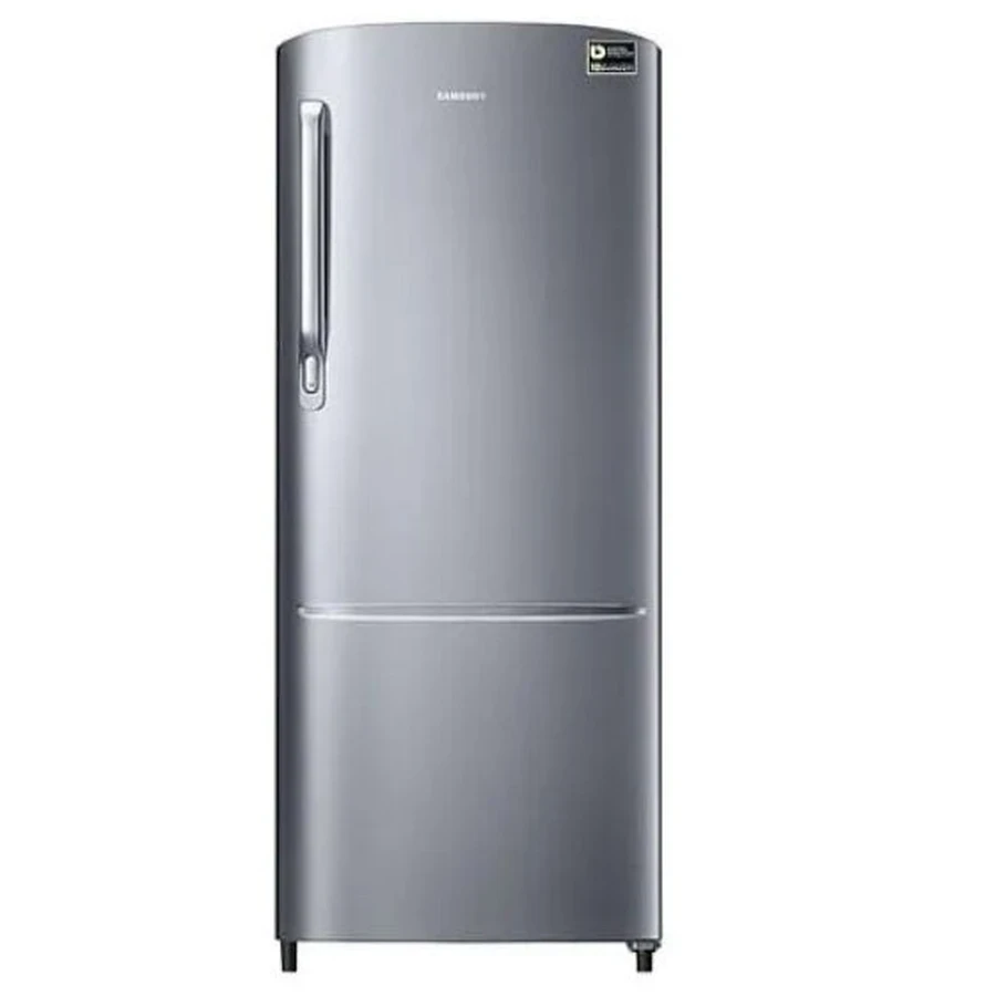Samsung RR20C2412S8/IM 192L Single Door Refrigerator | Chrome Handle | Direct Cool | Door Lock & Child Lock | Glass Shelves