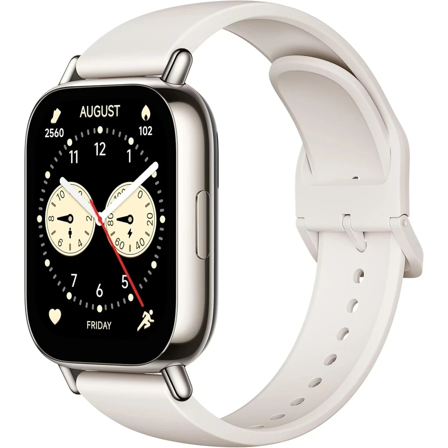 Redmi Watch 5 Lite | 1.96-inch Square AMOLED Display | Built-in GNSS Five-System GPS | Bluetooth Calling | 18-Day Battery | Available in Black & White