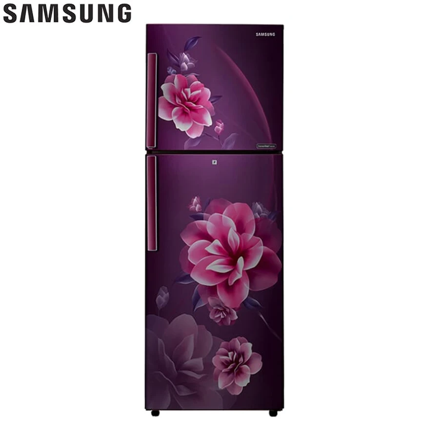 Samsung RT28C3221CR/IM 253L Double Door Refrigerator | 5-Star Energy Rating | Digital Inverter Compressor | Camellia Purple | Frost Free