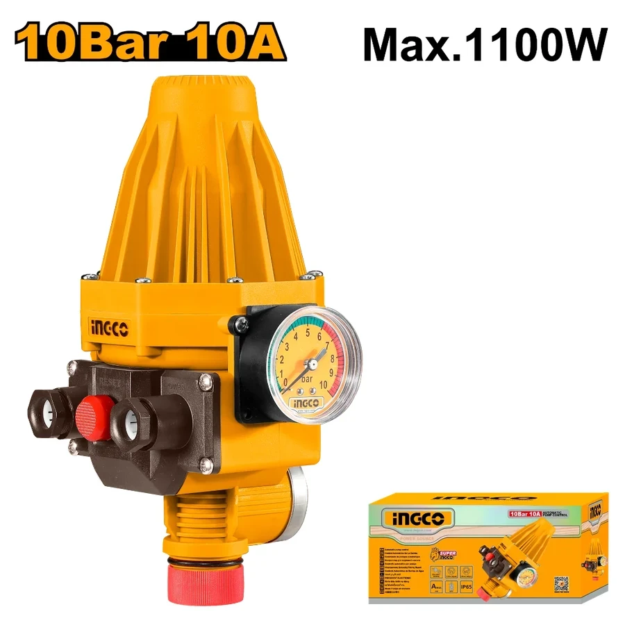 INGCO Automatic Water Pump Control | High-Pressure Smart Switch | WAPS002