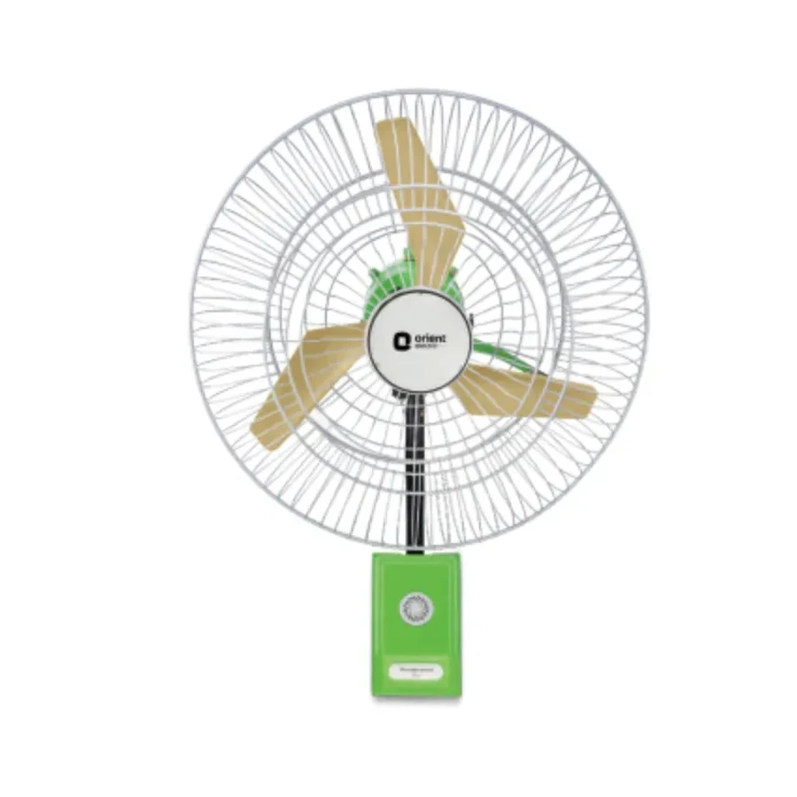 Orient Thunderstorm Heavy Duty Wall Fan | 450mm | 600mm | 750mm | 85W Motor | 3-Blade | Parrot Green