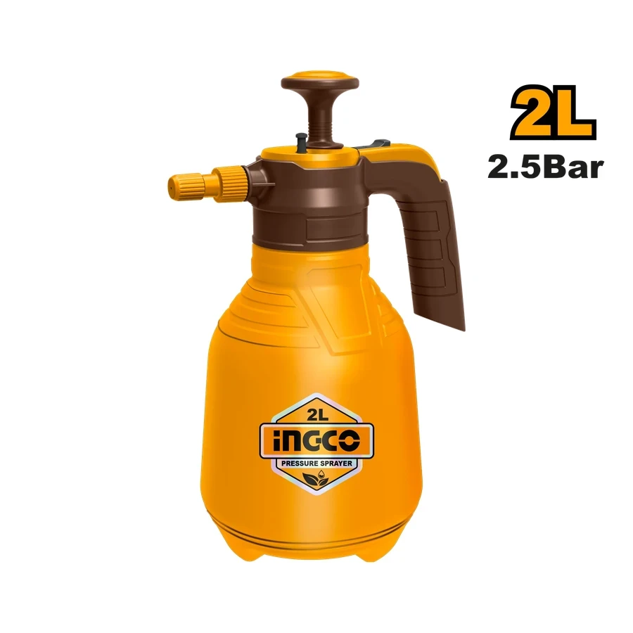 INGCO 2L Hand-Held Pressure Sprayer | Aluminum Pump Lever | HSPP20202