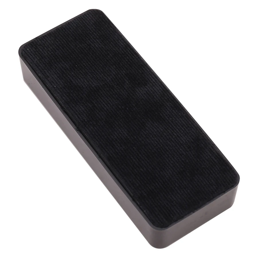 Deli E7834 Whiteboard Eraser - Black, 125x50mm Standard Size, for Dry-Erase Boards in Office and School