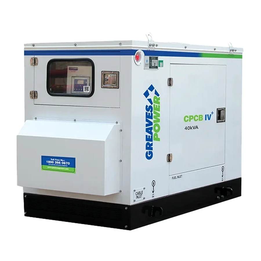 Greaves Prime Diesel Generator | 40 kVA to 100 kVA | Three Phase | Stamford Alternator | Acoustic Enclosure