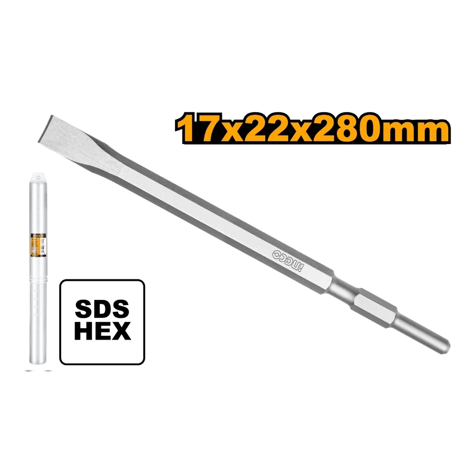Industrial Hex Flat Chisel | DBC0522801 | 17mm x 280mm x 22mm
