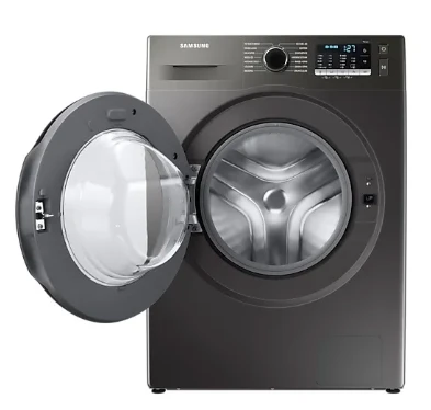 Samsung 8 Kg Front Load Washing Machine (WW80TA046AX/IM) - Eco Bubble™, Hygiene Steam, 1400 RPM, Digital Inverter Motor, and 20-Year Motor Warranty