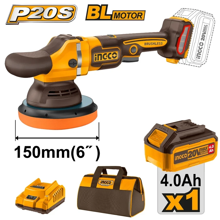 Cordless Polisher | APLI20151 | 20V Brushless | 6-Inch Professional Detailing System