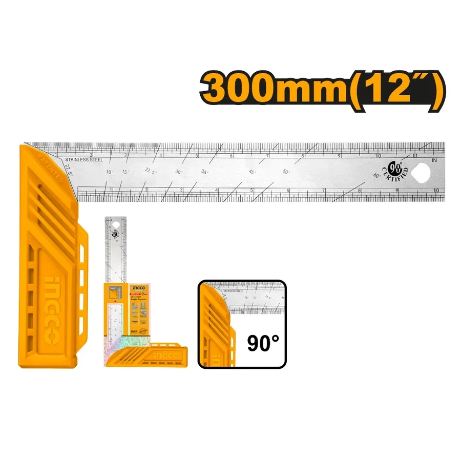 Professional Angle Square | HAS123002 | 300mm (12") | Stainless Steel Blade