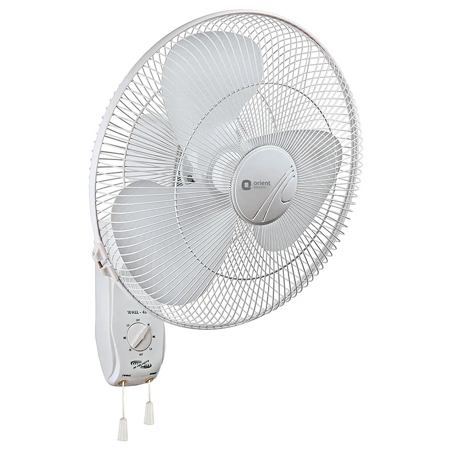 Orient Wall 45 Wall Fan 400mm | Remote Controlled | 53W | Metal Blades | Oscillating | Crystal White