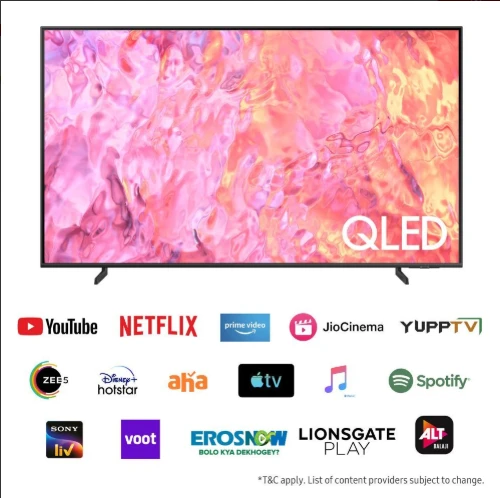Samsung QA65Q60CARSHE 65" QLED 4K Smart TV | Quantum Processor Lite 4K | Quantum HDR | AirSlim Design | SolarCell Remote