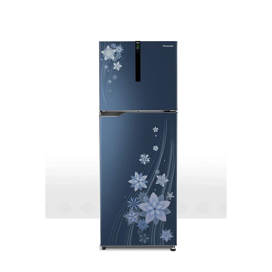 Panasonic NR-BG272VPA3 270L Double Door Refrigerator | Integrated Water Dispenser | Toughened Glass Shelves | Pointed Floral DA Finish