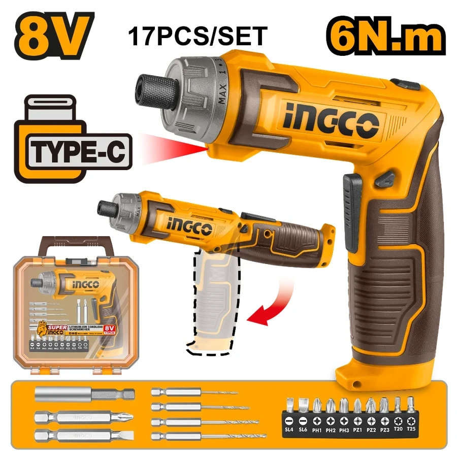 Cordless Screwdriver | CSDLI08025 | 8V Max | High-Torque Multi-Tasker
