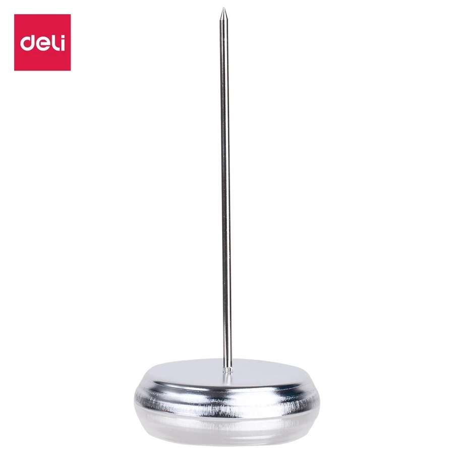 Deli 241 Bill Fork / Receipt Spindle - Durable Desk Organizer for Bills, Invoices, and Receipts (7.6 x 1.2 x 14.2 cm)