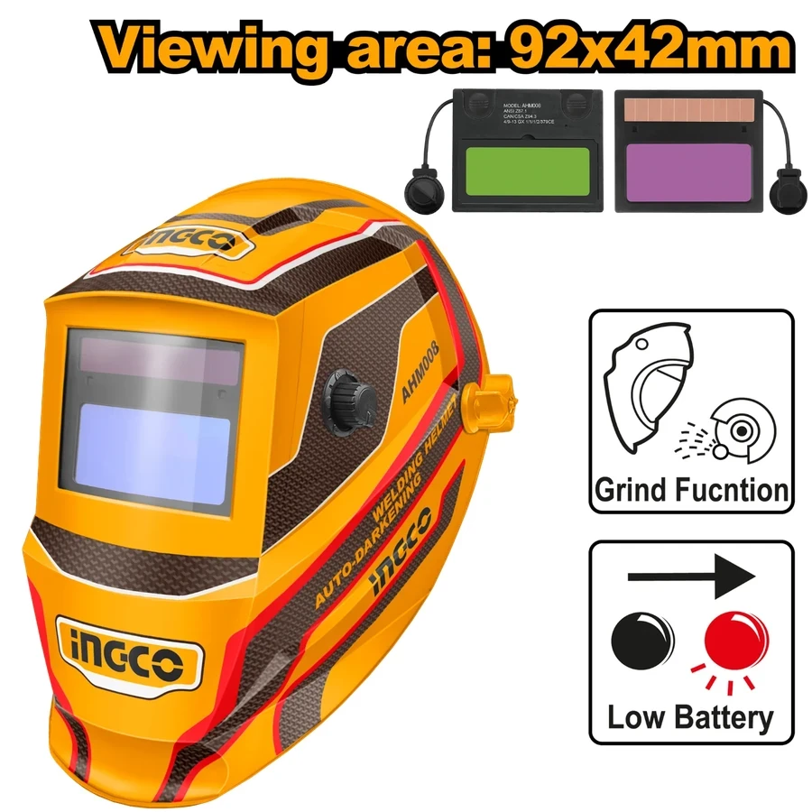 Auto-Darkening Welding Helmet | AHM008 | Professional Variable Shade Protection