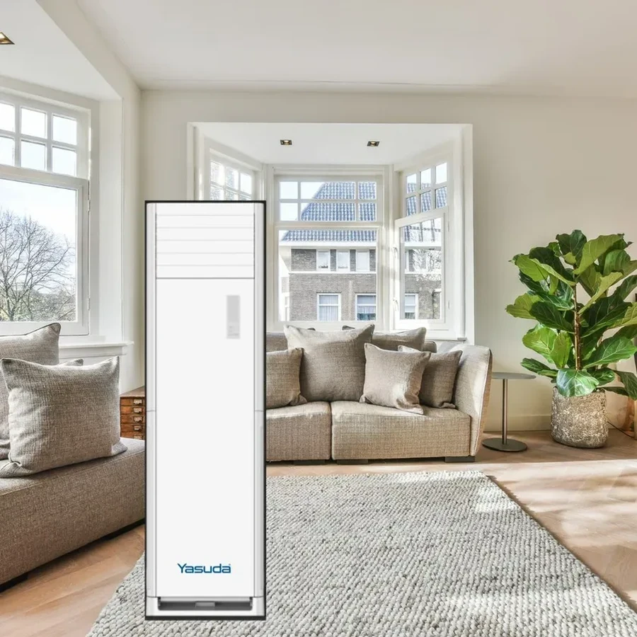 Yasuda YS-SSS24IH 2.0 Ton Inverter Floor Standing Air Conditioner | Strong Cooling & Heating | Auto Protection & High Efficiency Copper Pipe System