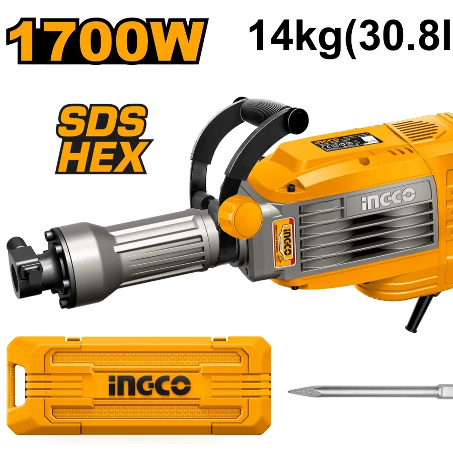 Demolition Breaker | PDB170068 | 1700W | 14kg Industrial Concrete Breaker