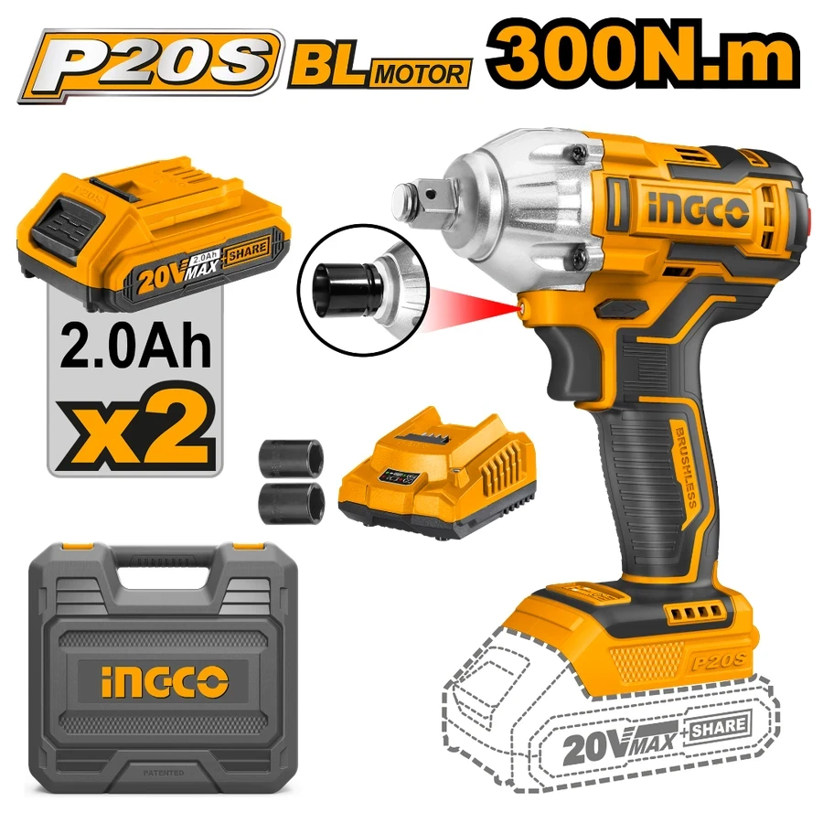 Lithium-Ion Impact Wrench | CIWLI2038 | 20V Max | Brushless 300Nm Performance Kit