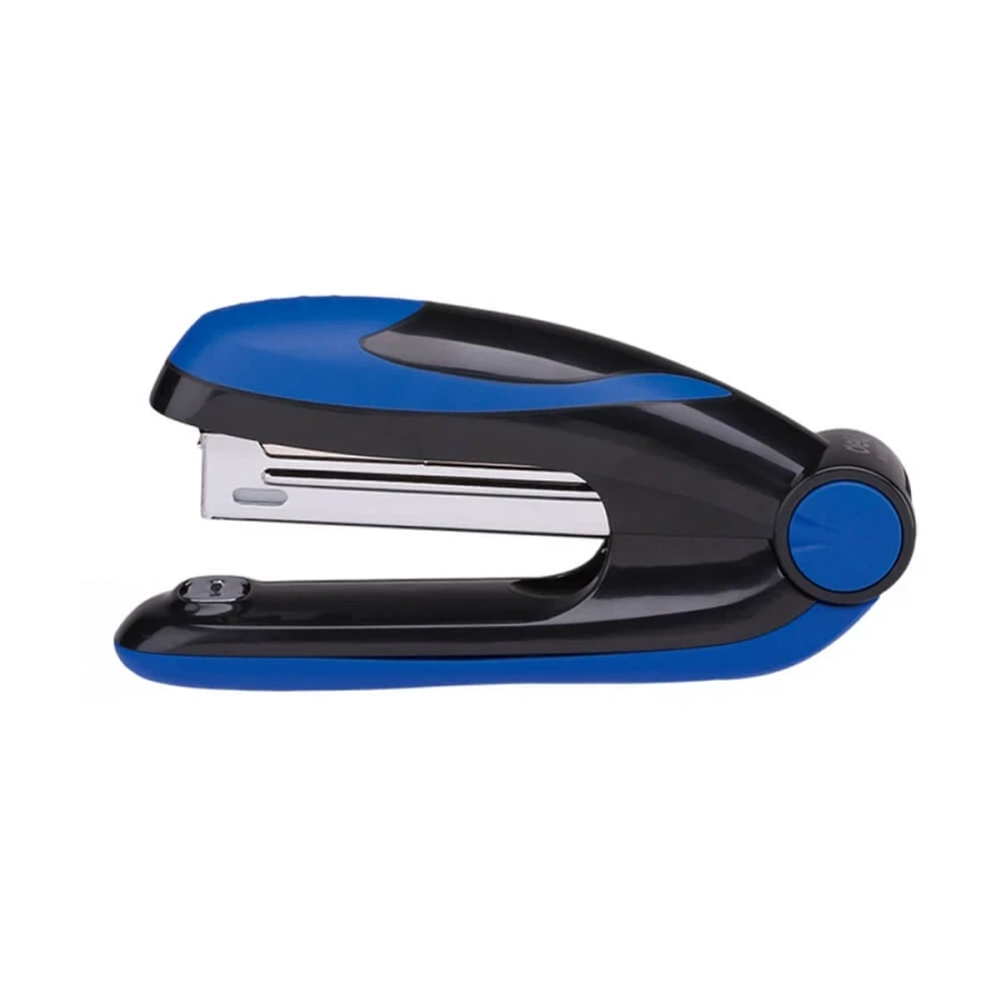 Deli E0228 Desktop Stapler - 15 Sheets Capacity, Full Anti-Slip Base for Stable Performance (Blue)
