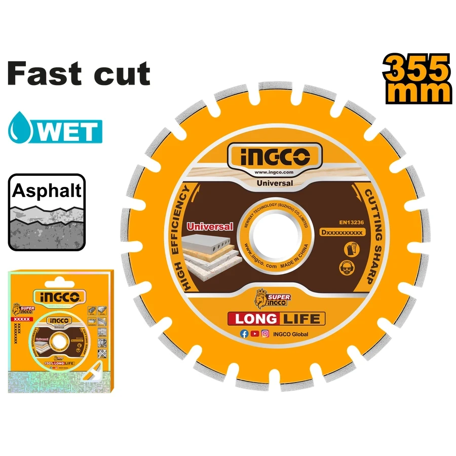 Diamond Disc for Asphalt & Concrete | DMD033551 | 355mm (14") Professional Series