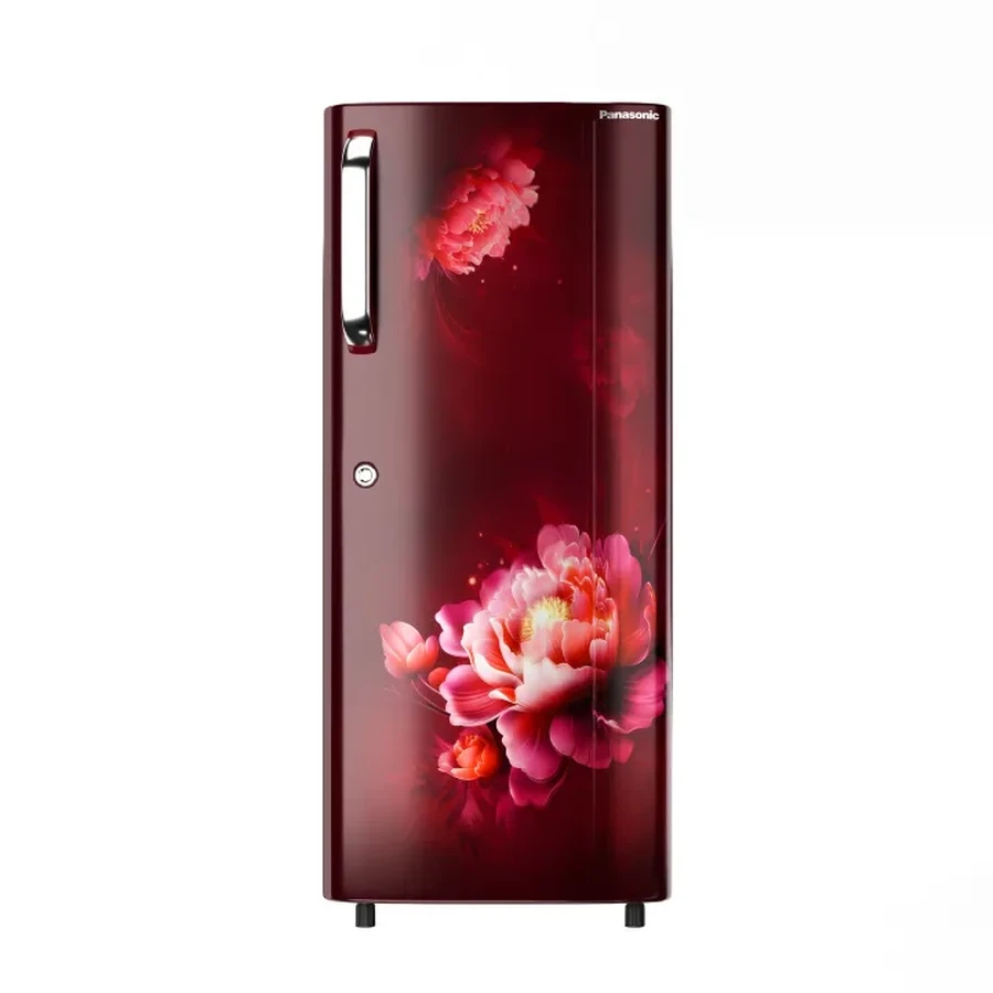 Panasonic NR-A242CFAX 240L Single Door Refrigerator | 4-Star Energy Rating | Ag Clean Technology | Becky Flower Wine Finish