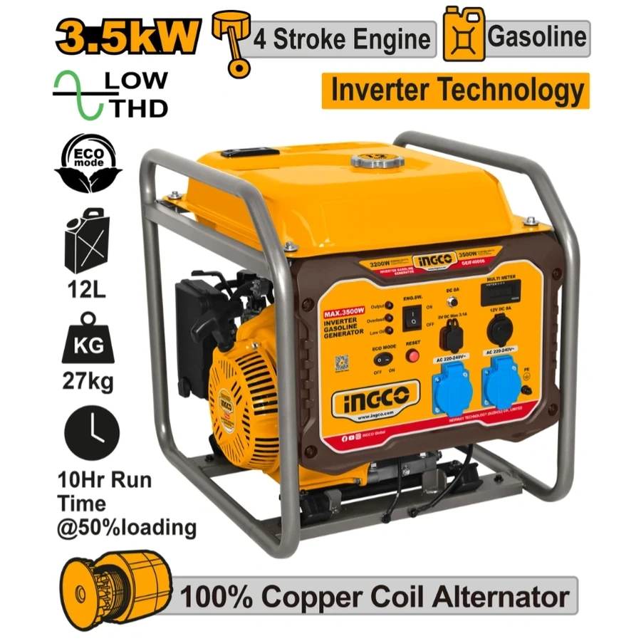 Professional Inverter Gasoline Generator | GEIF40006 | 3.5kW Silent ECO Series