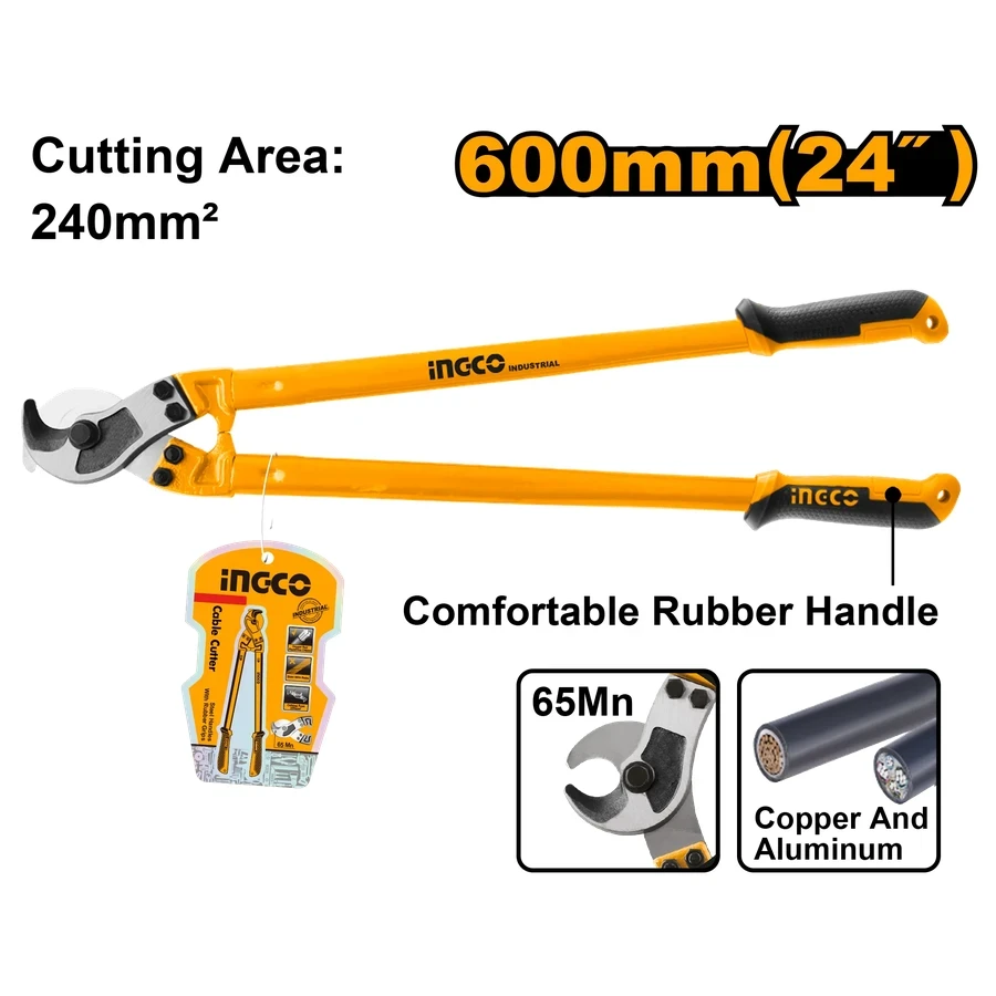 Heavy-Duty Cable Cutter | HCCB0124 | 24" (600mm) | Professional Copper & Aluminum Cutter