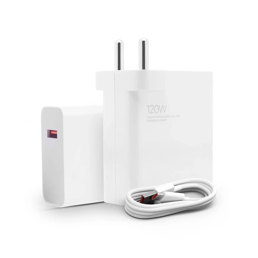 Xiaomi 120W HyperCharge Combo 40599 - Single Port USB Fast Wall Charger for Laptops, Tablets, and Phones