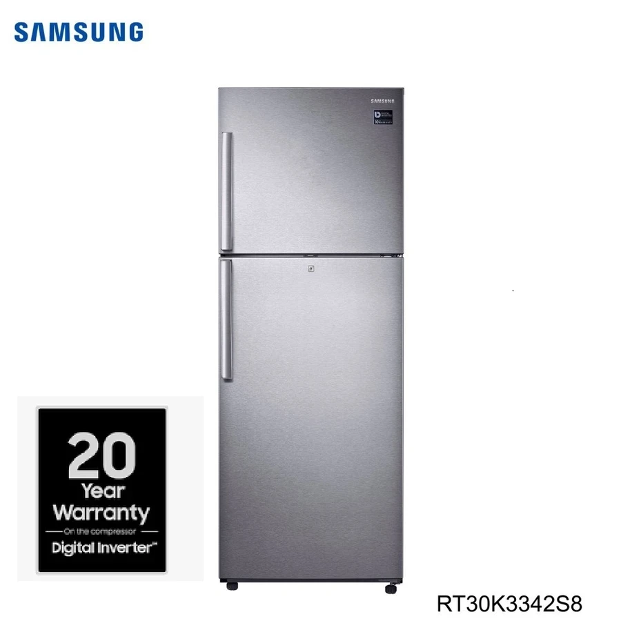 Samsung RT30K3342S8/IM 275L Double Door Refrigerator | Convertible Freezer | Digital Inverter Compressor | Dual Fan Technology | Elegant Inox