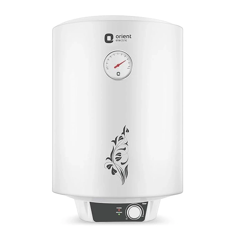 Orient Urja+ Glassline Water Heater 15L/25L | 2000W Instant Heating | 8 Bar High Pressure | White