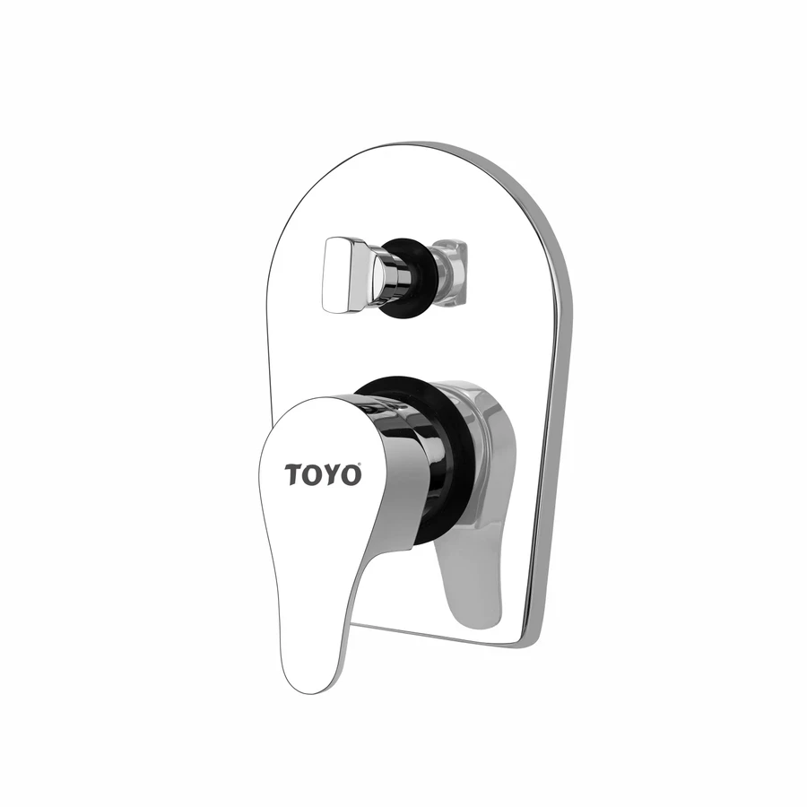 TOYO EM-51212 Single Lever High-Flow Diverter - 40 mm, CP Chrome Finish, Exposed Parts Kit (Compatible with 51012)
