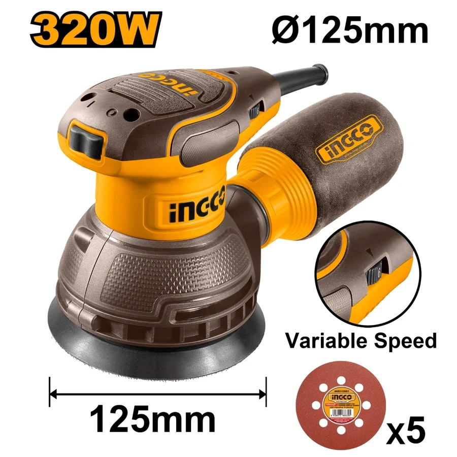 Rotary Sander | RS3216 | 320W | 5-Inch Variable Speed Finishing System