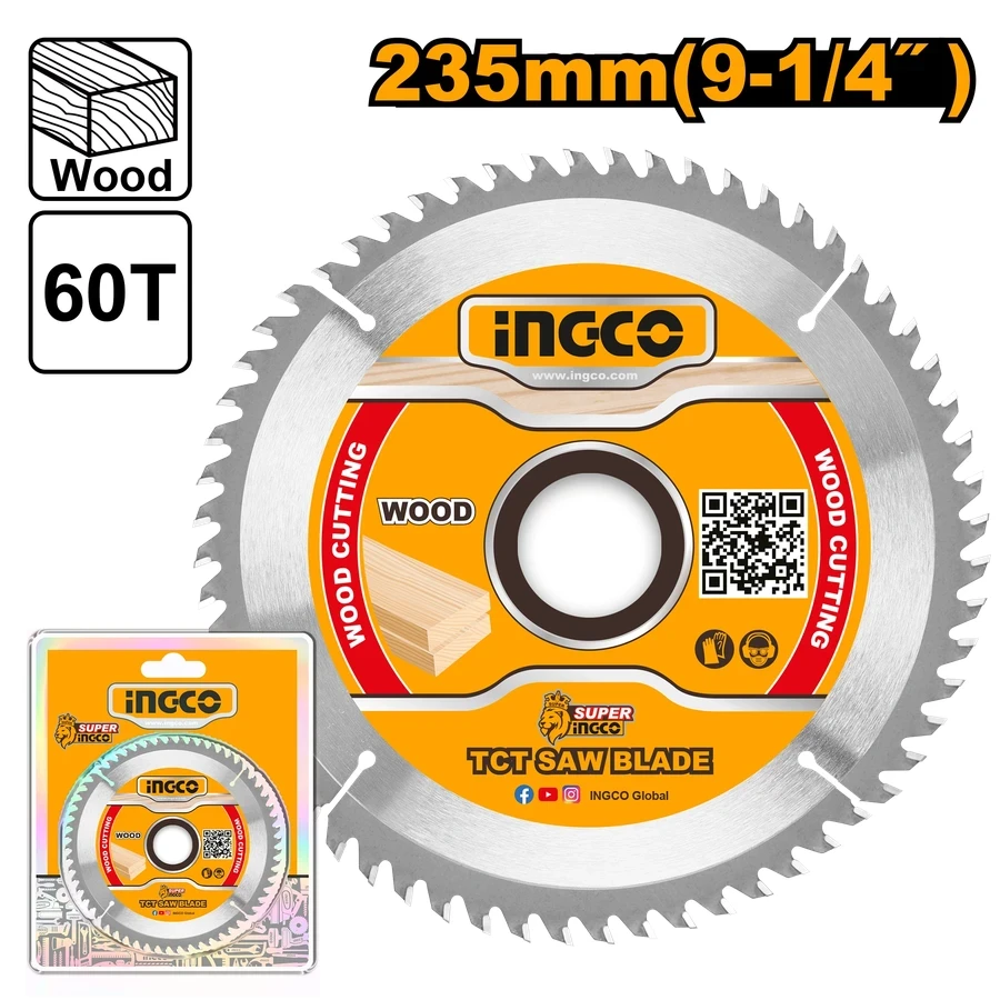 TCT Saw Blade for Wood | TSB123523 | 235mm (9-1/4") 60T Precision Finisher